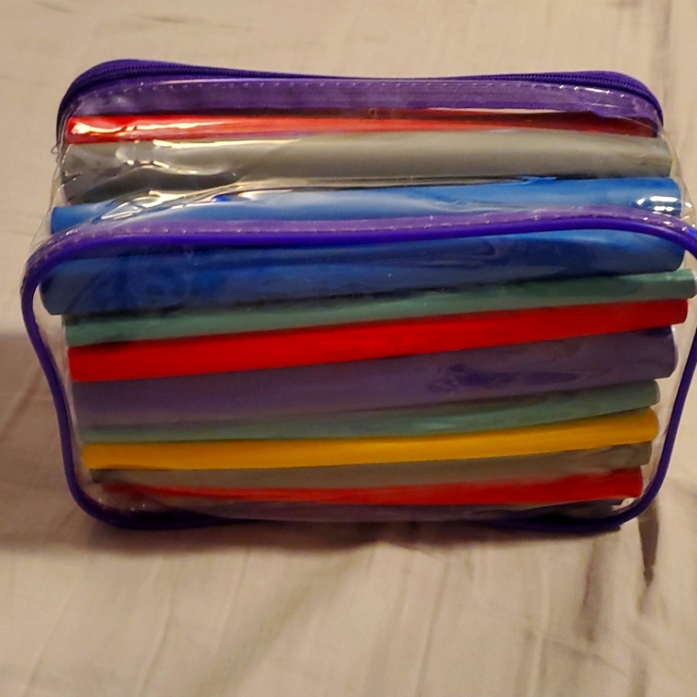 Flexible no-heat hair rods, various sizes